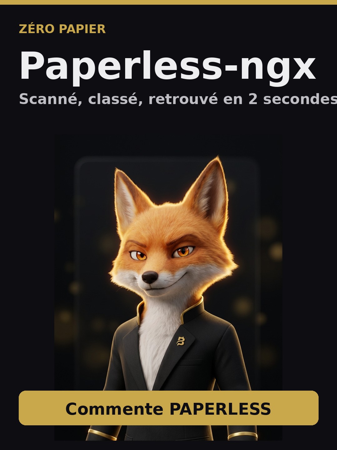 Paperless-ngx — tes documents scannés, classés, retrouvés en deux secondes