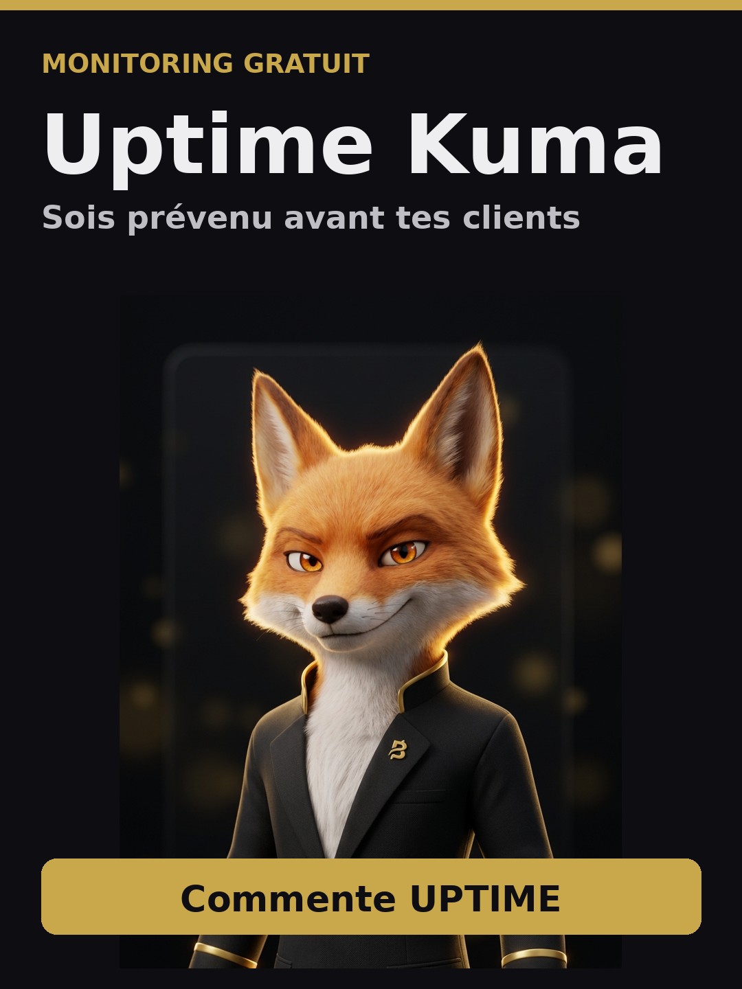 Uptime Kuma — sois prévenu avant tes clients quand ton site tombe